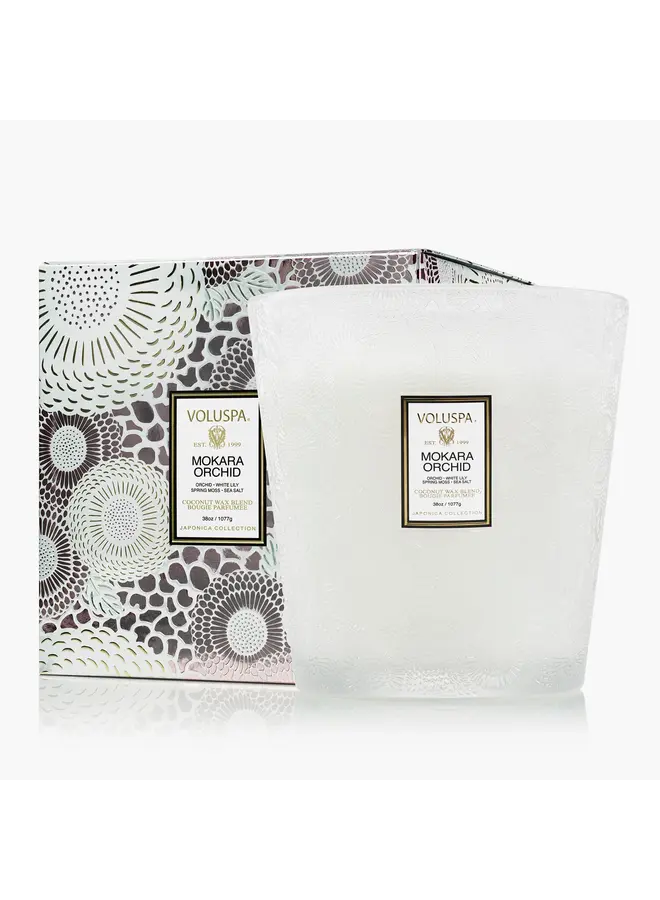 Mokara Orchid 3 Wick Hearth Candle