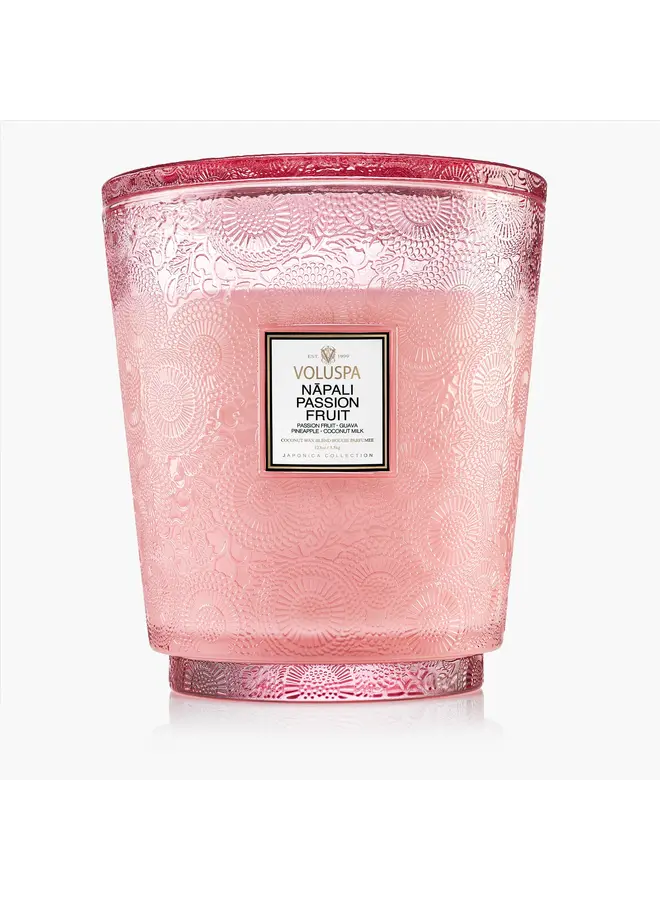 5 Wick Hearth Candle - Napali Passion Fruit