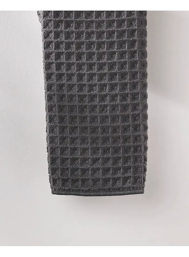Charcoal Waffle Hand Towel