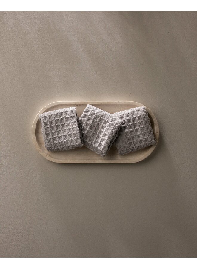 Stone Waffle Washcloth Set