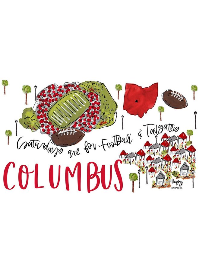 Saturdays in Columbus Party Cup 24oz