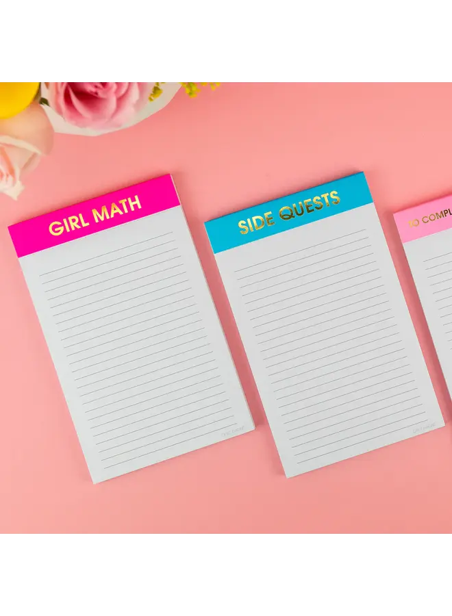 Girl Math Notepad
