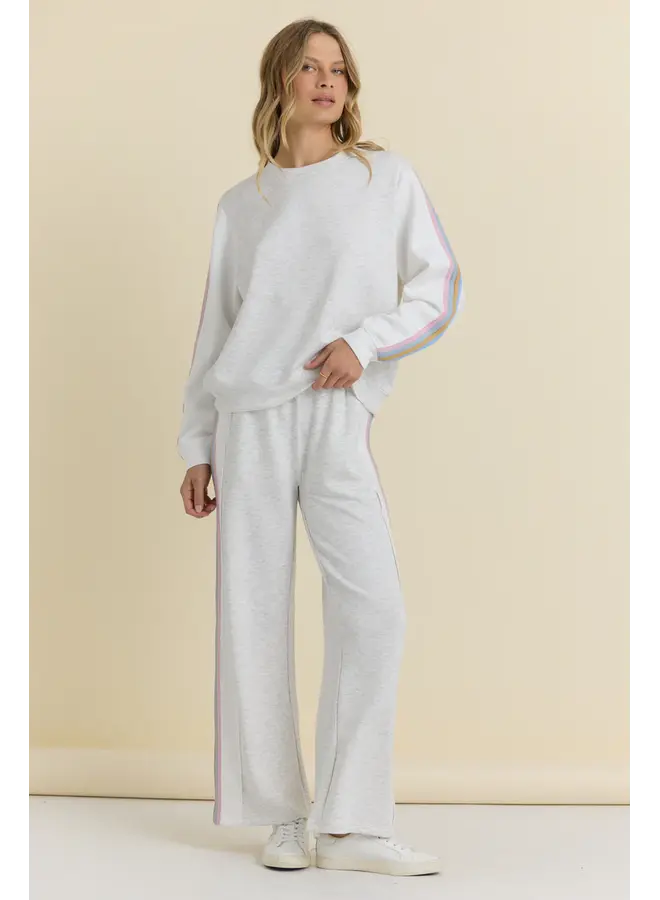 Striped Cloud Crewneck