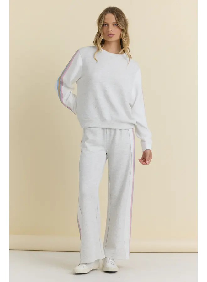 Striped Cloud Crewneck