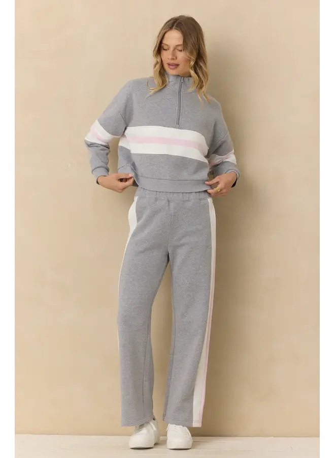 Vintage Fleece Colorblock Quarter Zip