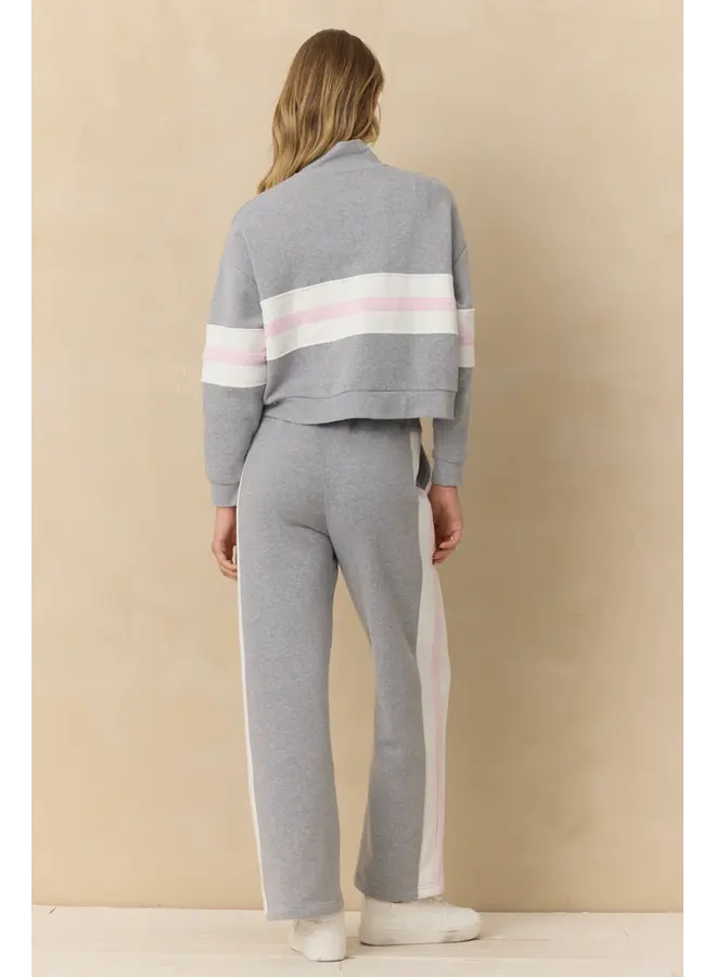 Vintage Fleece Colorblock Quarter Zip