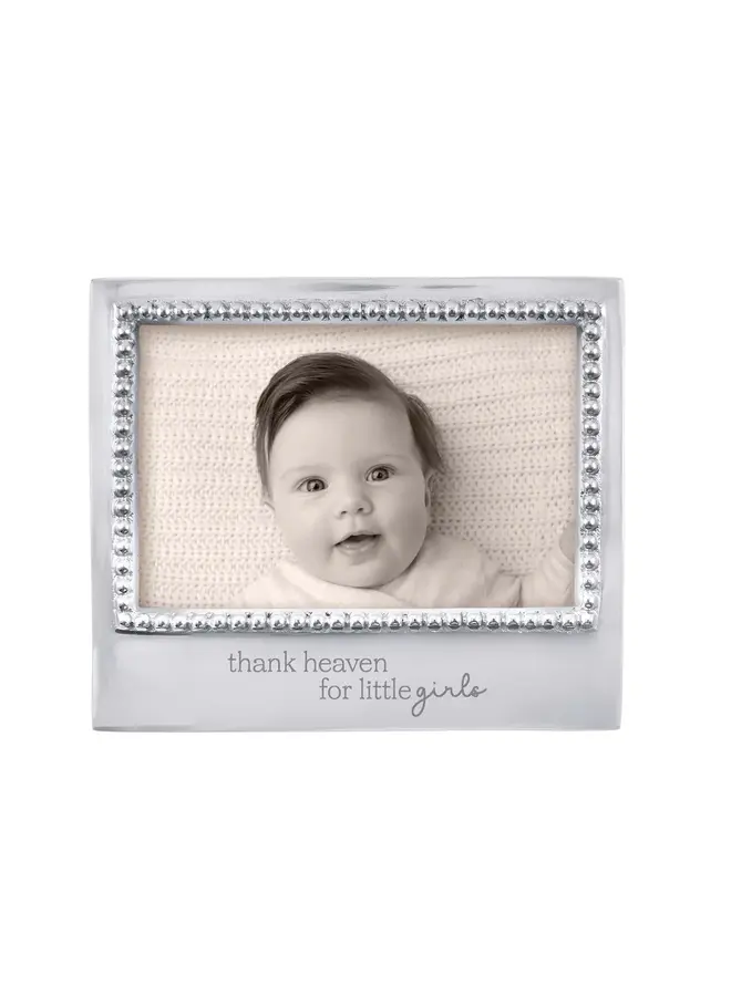 Thank Heaven For Little Girls Beaded 4x6 Frame