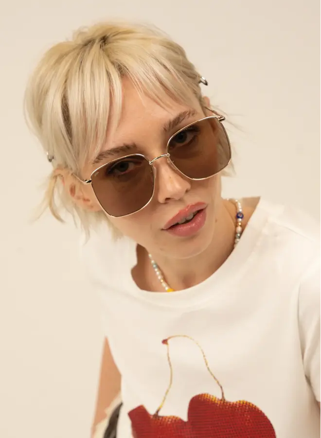Florence Sunglasses - Gold/Brown