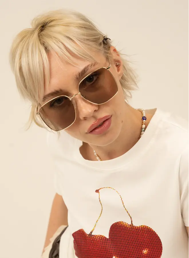 Florence Sunglasses - Gold/Brown