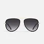 All In Mini Sunglasses-Black/Smoke Polarized Lens