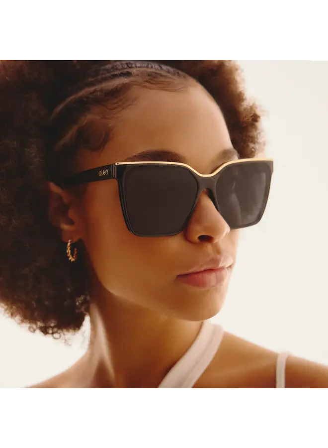 Level Up Sunglasses- Black Gold / Smoke Polazized