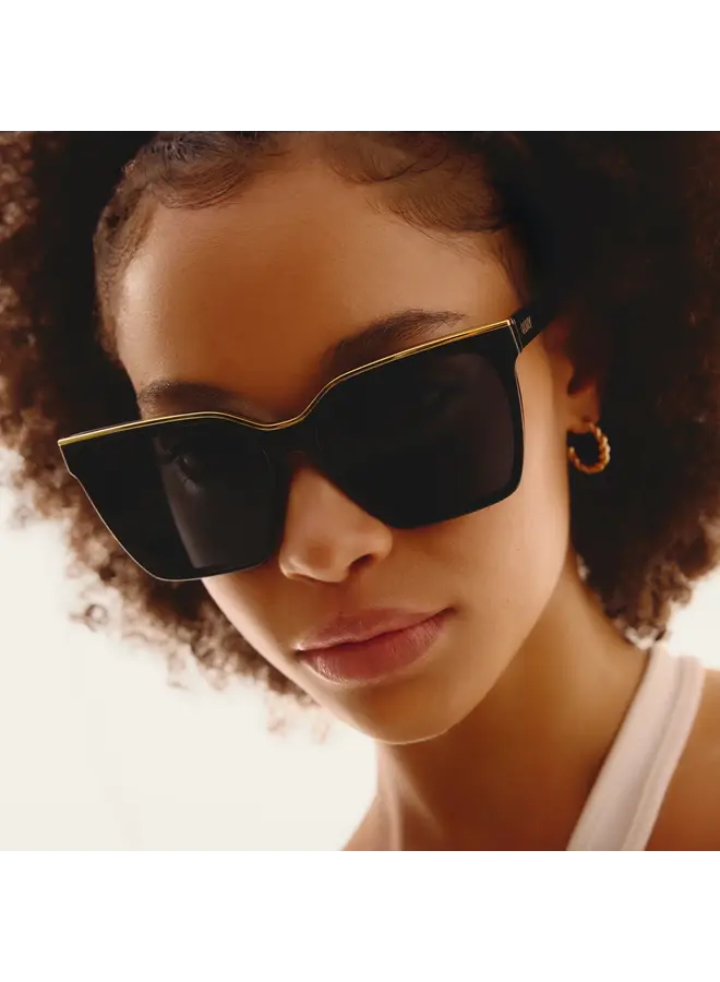 Level Up Sunglasses- Black Gold / Smoke Polazized