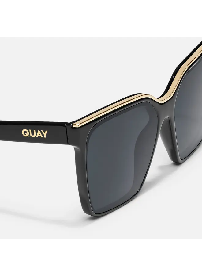 Level Up Sunglasses- Black Gold / Smoke Polazized