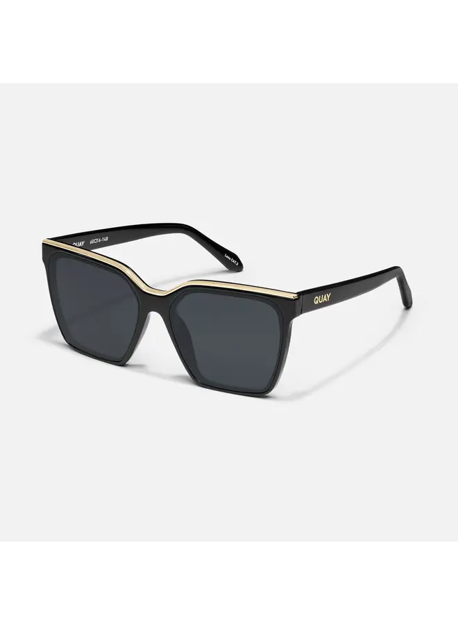 Level Up Sunglasses- Black Gold / Smoke Polazized