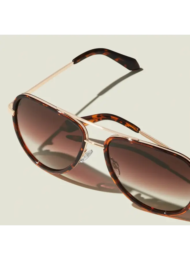 All In Mini Sunglasses-Tortoise/Brown Fade
