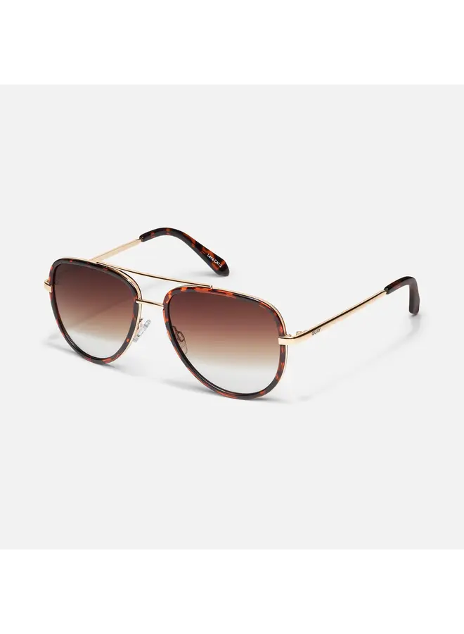 All In Mini Sunglasses-Tortoise/Brown Fade