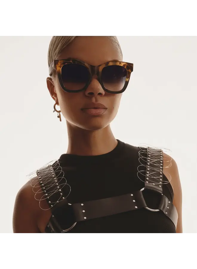 After Hours Sunglasses -  Tort to Black/Black Fade Lens