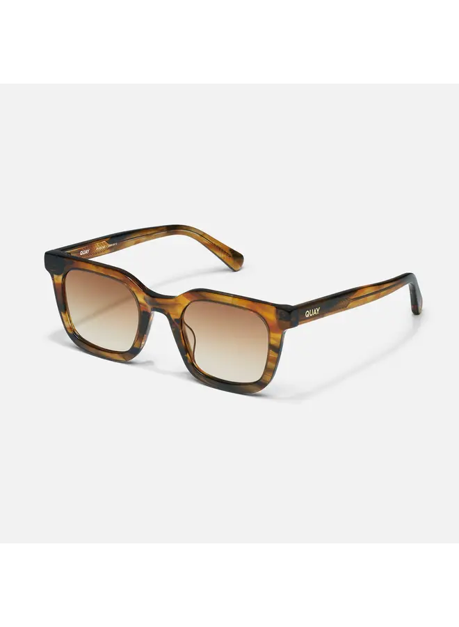 Game Over Sunglasses - Coffee Swirl/Sepia