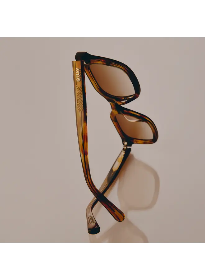 Game Over Sunglasses - Coffee Swirl/Sepia
