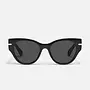 Chit Chat Sunglasses - Black/Smoke