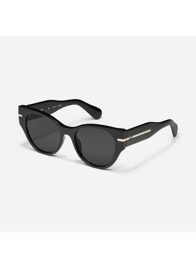 Chit Chat Sunglasses - Black/Smoke