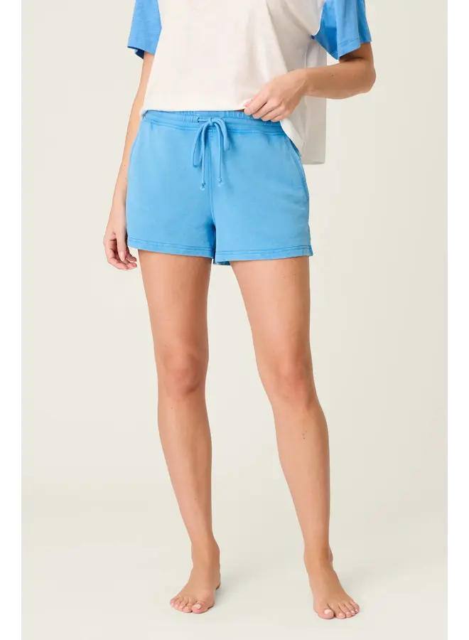 Short Washed Away- Marine Blue