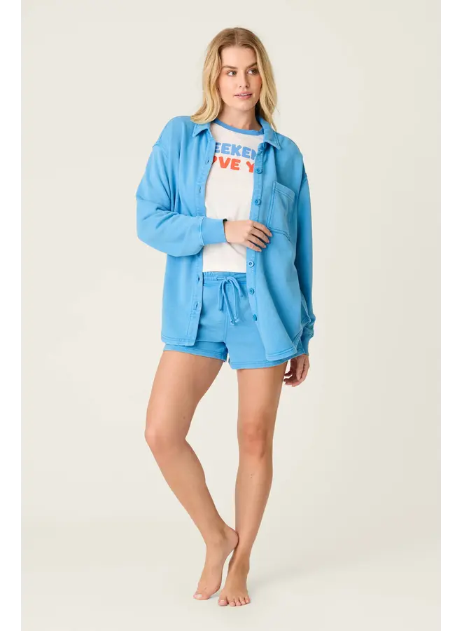 Jacket Washed Away- Marine Blue