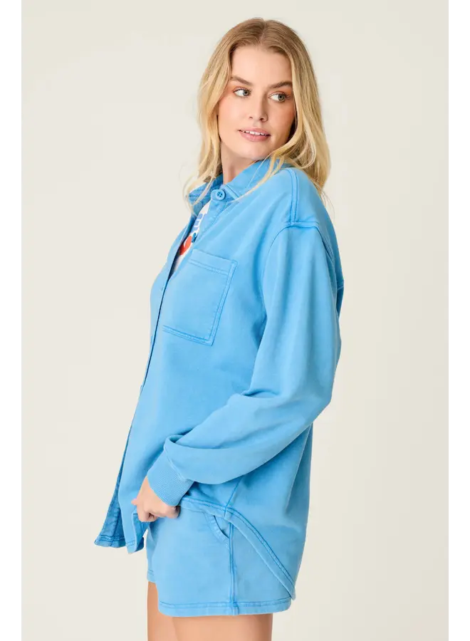 Jacket Washed Away- Marine Blue