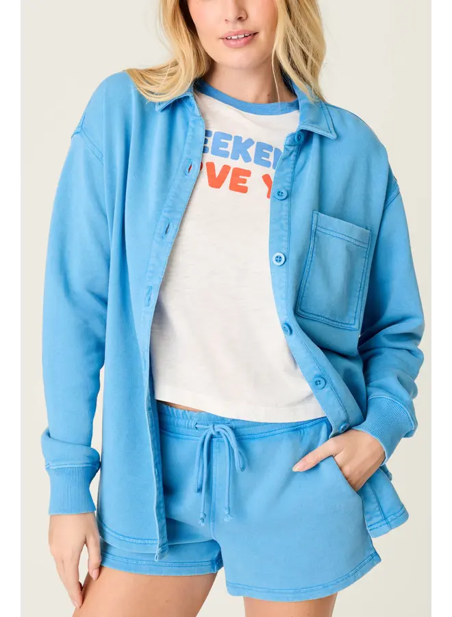 Jacket Washed Away- Marine Blue