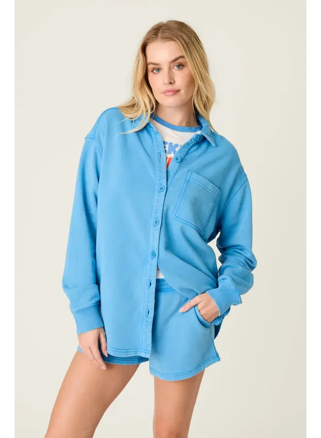 Jacket Washed Away- Marine Blue