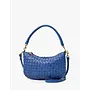 Petit Moyen Messenger - Medium Woven Diagonal - French Blue