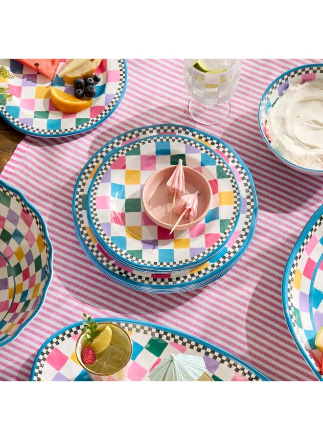 Jamboree Melamine Salad Plates, Set of 4