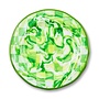 Green Marble Check Melamine Salad Plates, Set of 4