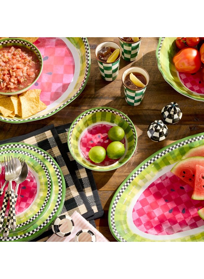 Watermelon Melamine Small Bowls, Set of 4