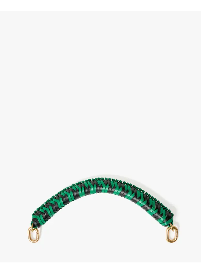 Braided Top Handle - Green Apple/Black
