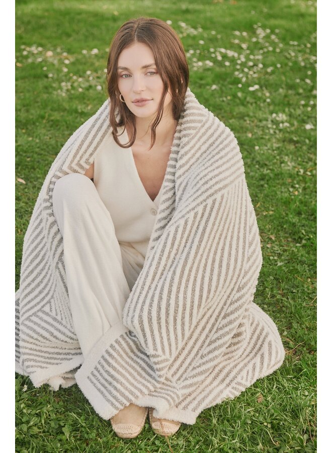CozyChic® Cotton Linea Mixed Stripe Throw -