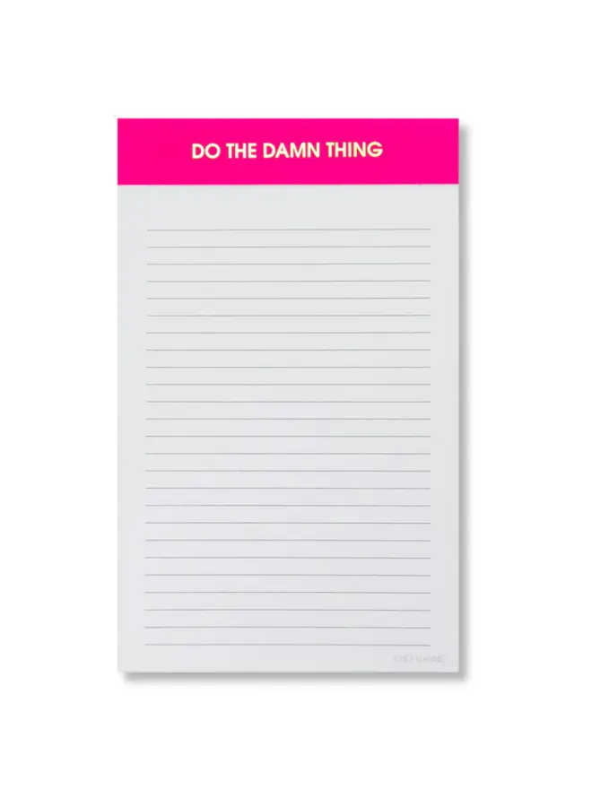 Do the Damn Thing Notepad