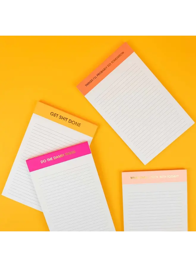 Do the Damn Thing Notepad