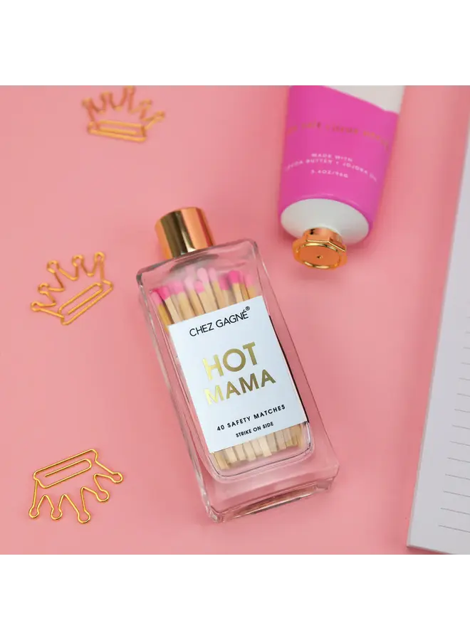 Hot Mama Glass Bottle Matches