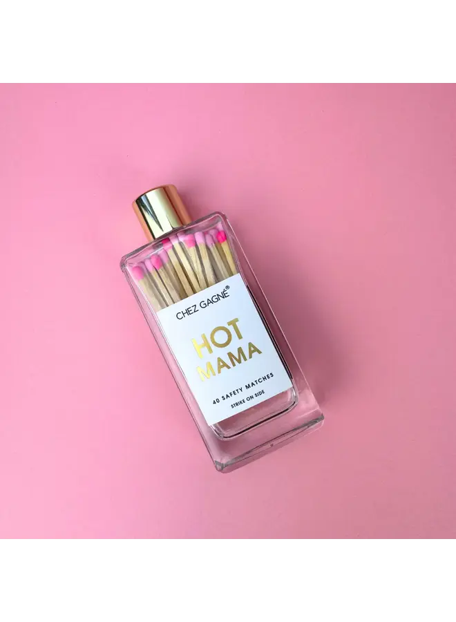 Hot Mama Glass Bottle Matches