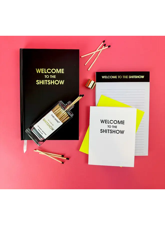 In Case of Shitshow Glass Bottle Matches (Black)