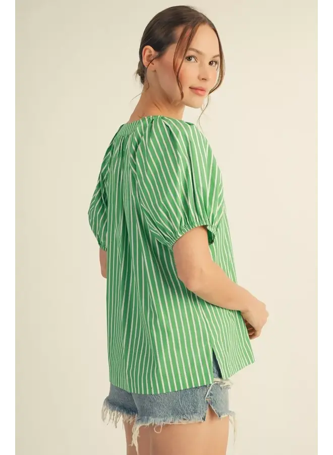 Charlotte Striped Blouse -