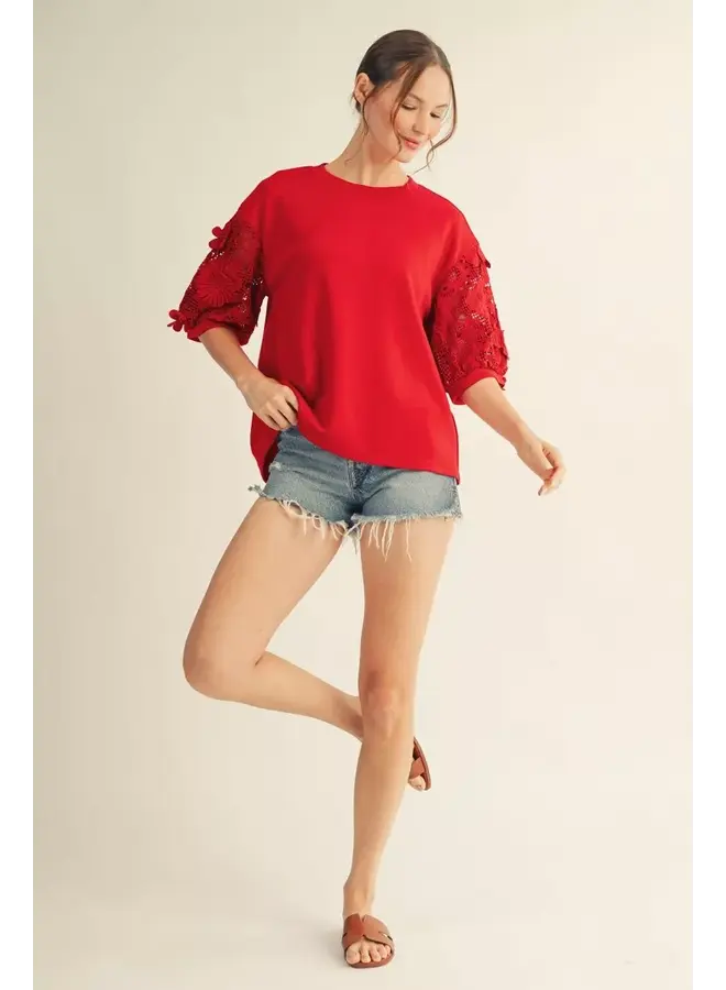 Sophia Floral Sleeve Blouse -