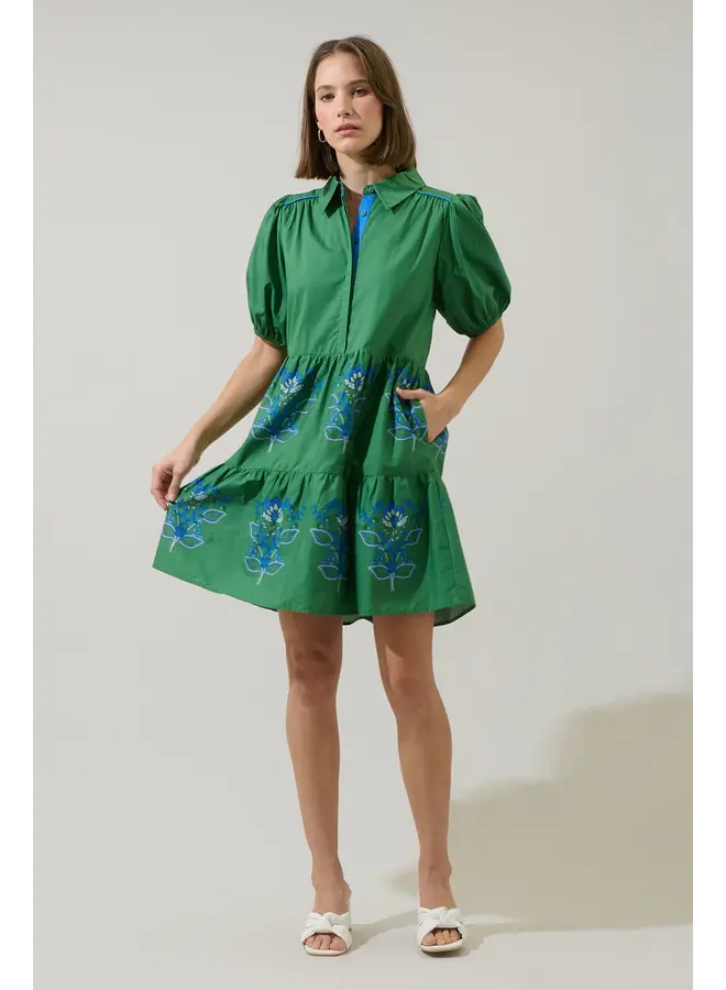 Meridy Floral  Mini Dress -