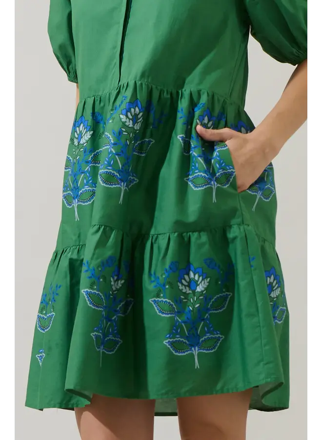 Meridy Floral  Mini Dress -