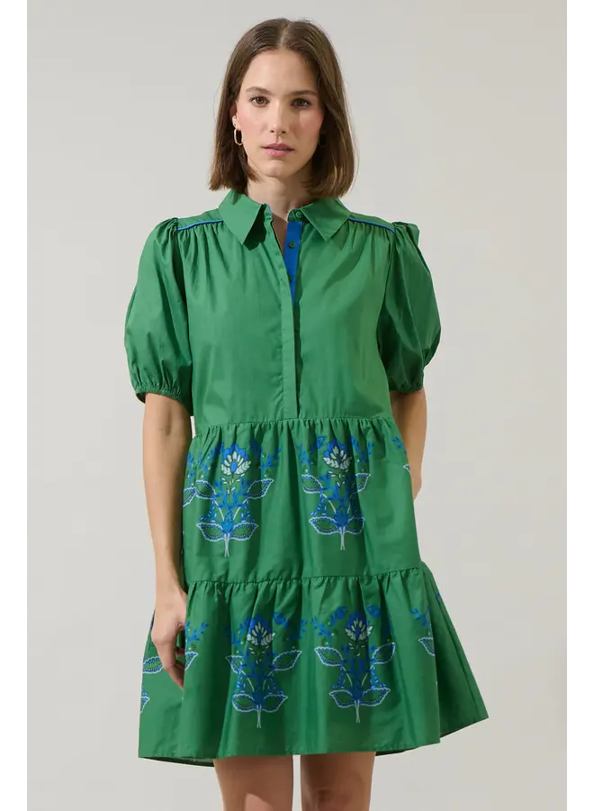 Meridy Floral  Mini Dress -