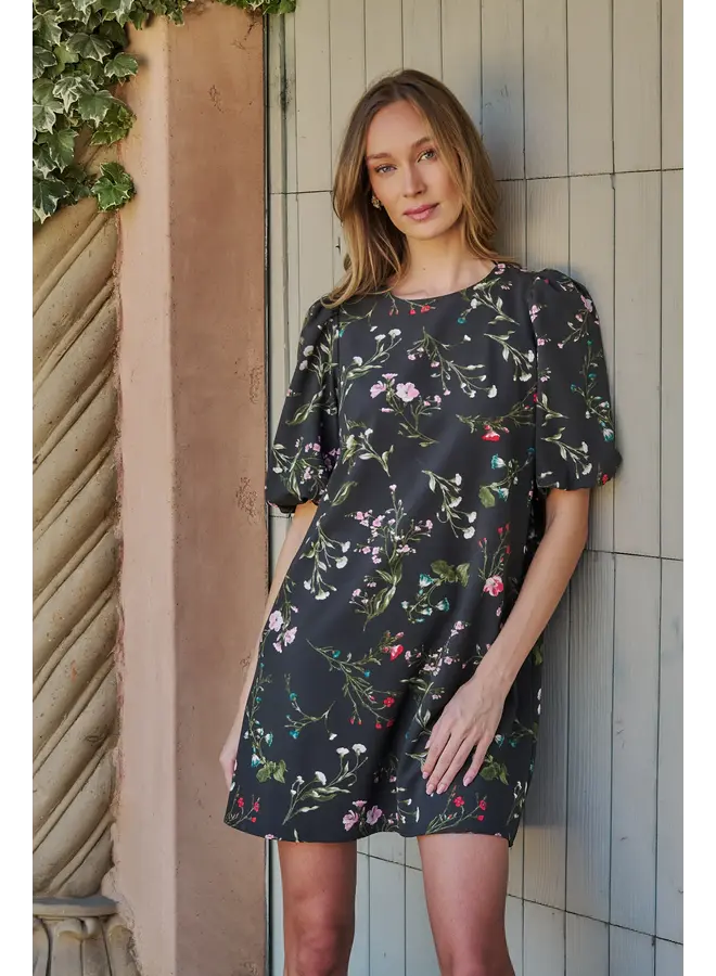 Jilly Floral Morrigan Shift Mini Dress -