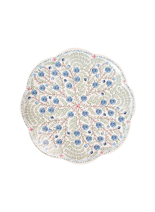 Villa Seville Scalloped Dessert/Salad Plate - Chambray