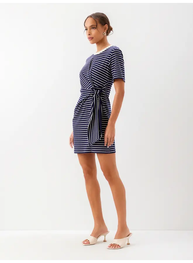 Darla Side-Knot Contrast Dress