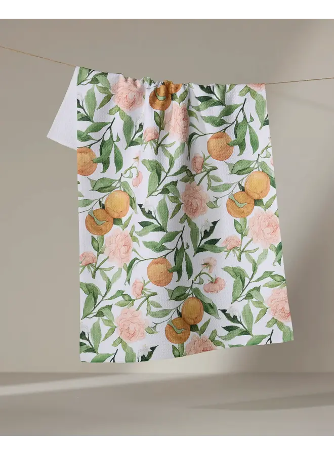 A Peony For Your Thoughts Tea Towel